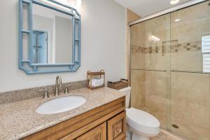 un bagno con lavandino, WC e doccia di 322 Brockinton Marsh a Riverview Altre 23 foto
