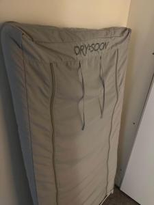a large white bag with the wordysson on it at 2 The Grove in Coalbrookdale