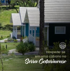 a house with the words hospice see em unit cedar ma santa c at Condado de Urubici - Cabana in Urubici