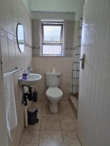 Koupelna v ubytování Mandy & Mos' Greenfields Cottage