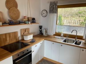 Kuchyň nebo kuchyňský kout v ubytování Blejkówka