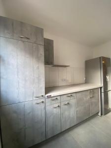 Kuchyň nebo kuchyňský kout v ubytování Leo2000