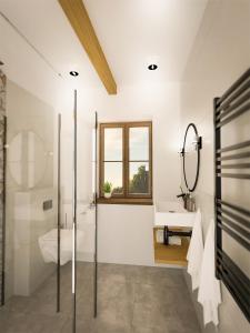 Koupelna v ubytování Apartmány Lúčny Raj