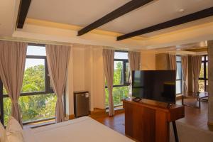 TV a/nebo společenská místnost v ubytování Hotel de Turistas Iquitos