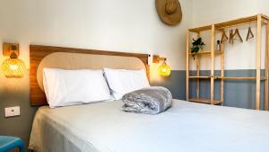 Postel nebo postele na pokoji v ubytování Vista mar em Caiobá com piscina conforto e localização + 35 fotografií