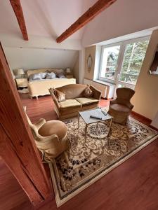 Posezení v ubytování Respire - przytulny dom z klimatem