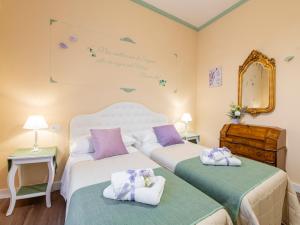 Giường trong phòng chung tại Dal Bigio in Piazzetta