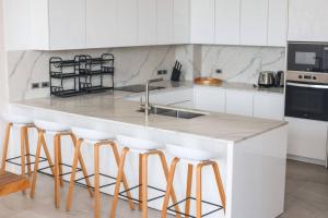 Kuchyň nebo kuchyňský kout v ubytování Malinor Villa