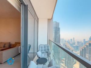 Posezení v ubytování BEST SEA VIEW NEXT TO BURJ KHALIFA AND DUBAI MALL