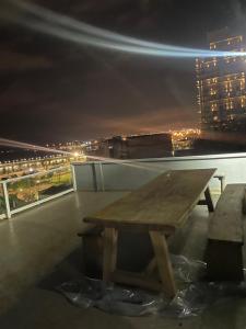 En balkon eller terrasse på Departamento Zona Costanera cuarto tramo