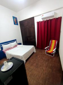 Katil atau katil-katil dalam bilik di Cuba linda, alojamiento, hospedaje 1 habitación