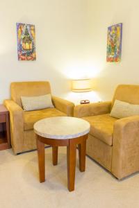 Χώρος καθιστικού στο Al Qurum Resort