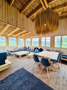 En restaurant eller et andet spisested på CasaLuna Bed&Breakfast Maitencillo