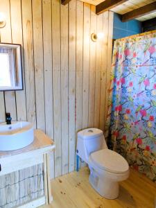 Et badeværelse på CasaLuna Bed&Breakfast Maitencillo