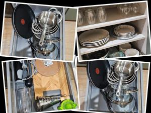 ครัวหรือมุมครัวของ Élégant studio à Tournus - logement moderne et bien situé - ROGER +5 ภาพ