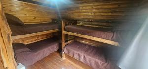 En eller flere senge i et værelse på Cabañas BALCONES DEL PORTEZUELO - Mendoza