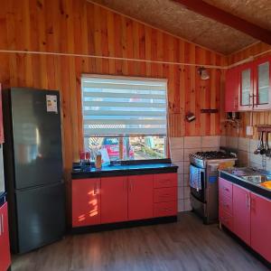 Køkken eller tekøkken på Cabaña El Descanso del Águila