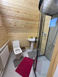 Koupelna v ubytování Alban