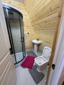 Koupelna v ubytování Alban + 3 fotografie