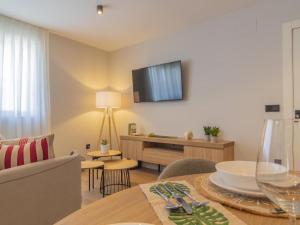 Et tv og/eller underholdning på Apartamento Mar Salada Bocal