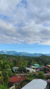 奎波斯城Hostel La Bambú的以群山为背景的小镇景色