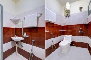 Koupelna v ubytování Super Hotel O DLF Phase 1 Metro Station Gurugram