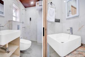 Ένα μπάνιο στο Super Townhouse Bhangagarh Bus Terminal Formerly The Rudra Inn