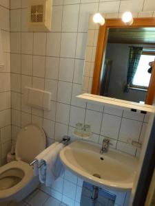 Koupelna v ubytování Gästehaus Posch