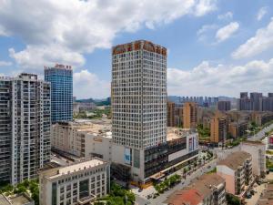 Nespecifikovaný výhled na destinaci Yichun nebo výhled na město při pohledu z hotelu