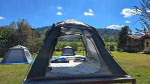 twee tenten in een veld bij Phulomnum resort in Khao Kho