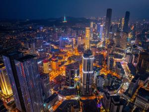 Vista general de Dalian o vista desde el hotel