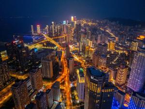 Vista general de Dalian o vista desde el hotel