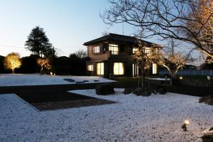 Bygningen som feriehuset ligger i