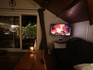 TV a/nebo společenská místnost v ubytování Chalet Four Seasons