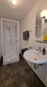 Koupelna v ubytování Ferienwohnung Auguste + 22 fotografií