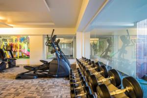 Fitness centrum a/nebo fitness zařízení v ubytování G Hua Hin Resort & Mall
