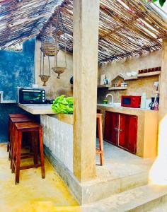 Kuchyň nebo kuchyňský kout v ubytování Rafiki Zanzibar Residence