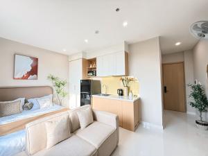 Kuchyň nebo kuchyňský kout v ubytování Sol Park View Hotel Phú Mỹ + 27 fotografií