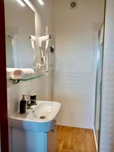 Koupelna v ubytování Willa Montis