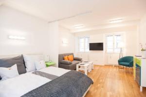 Postel nebo postele na pokoji v ubytování Design Apartment - Centrally located