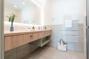 Et badeværelse på Apartmenthaus Resort Kranichsruh