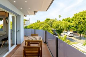 Balkón nebo terasa v ubytování Aparthotel Vilassar