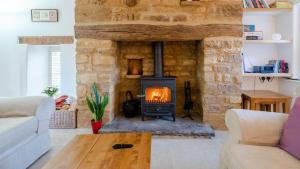 Posezení v ubytování Crofter's Barn