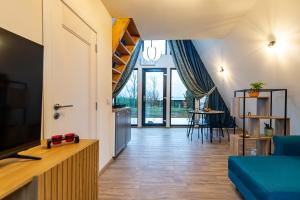 TV/trung tâm giải trí tại A-frame Dor De Aer