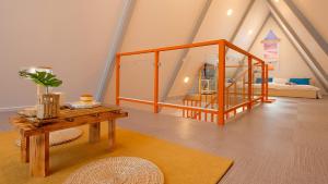 Un pat sau paturi într-o cameră la Gapyeong The Paran Private Pool Villa