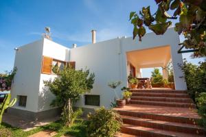 Bygningen som feriehuset ligger i