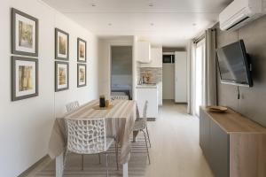 TV a/nebo společenská místnost v ubytování Boutique Mobile Homes UlikaRovinj