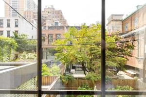 En have udenfor Blueground Brooklyn Heights view nr Brooklyn Bridge NYC-1962