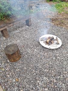 Grillfaciliteterne i feriehuset som gæsterne kan bruge