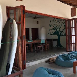 Et opholdsområde på Bay Lagoon Hostel